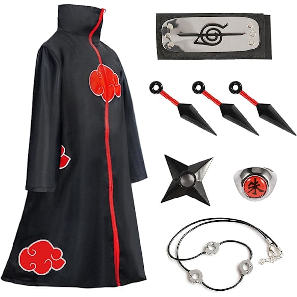 Akatsuki Itachi -asu -viitta Cosplay-asu Uchiha Itachi