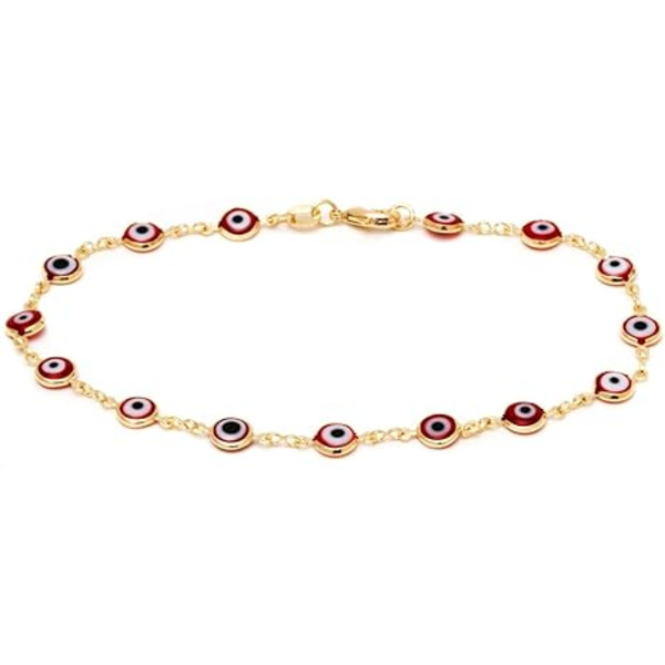 Forgyldt Ondt Øje Anklet Armbånd