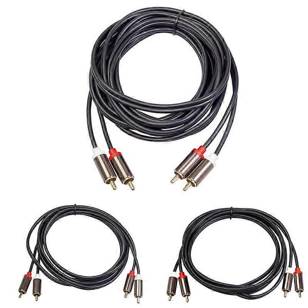 3660B 2RCA til 2RCA Hann til Hann Lotus Kabel AV Firehoders Forsterker Lydlinje 1M