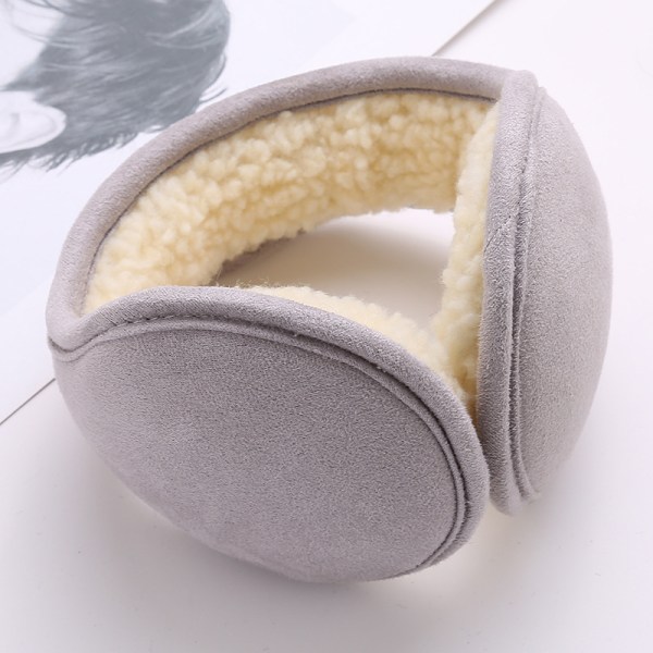 Suede Earmuffs Earmuffs Earmuffs Lamb Fleece Back Folding Ea