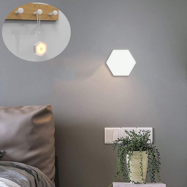 Natlampe med bevægelsessensor [3 pak], med tænd/sluk LED-natlampe