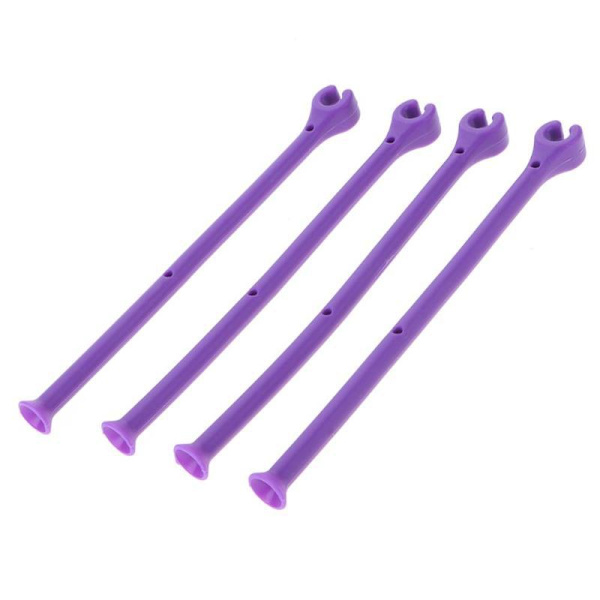 ##/Glasdiskmaskinshållare Set om 4 Lila - Silikon Vin Glashållare Diskmaskinsäker - Rengör Glasvaror Säkert Utan Polering - Köksredskap##/