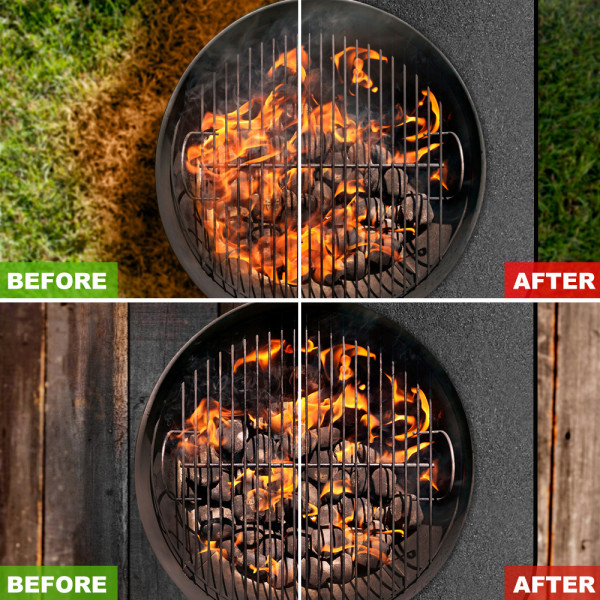 Grillmatte til gasgrill - beskytter terrasse mod fedt og snavs