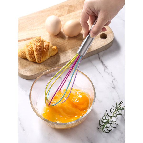 Eggpisker med håndtak i rustfritt stål