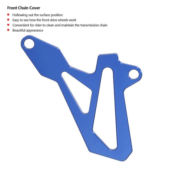 Främre Kedjeskydd Aluminiumlegering Anodiserad Yta Passar SUZUKI DRZ400S/SM 2000?2016 Blå