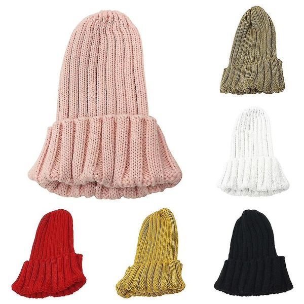 1 stk Hvid Vinter Efterår Dame Hat Warmer Bonnet Casual Hat