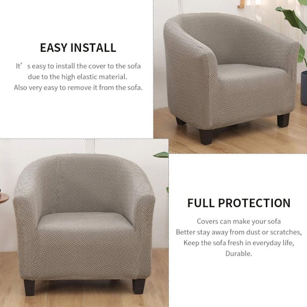 ##/Brun stoltrekk for lenestoler, elastisk##/