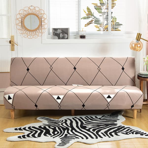 Stretch Sofa Trekk Uten Armlene, Universal Armløs Sofa Trekk Full Dekning