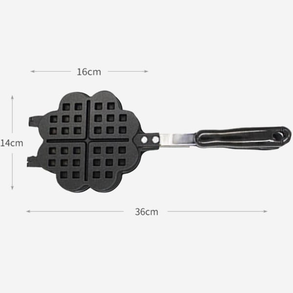 Hjärtformad skiva Belgian Heart Waffle Maker -4 Hjärtformad Sl