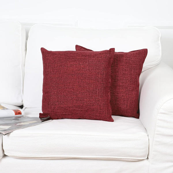 Sett med 4 putetrekk 45x45cm Lin Putetrekk 18X18 tommer