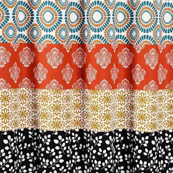 Boho Randigt Duschdraperi Färgglad Djärv Design 89 cm x 183 cm