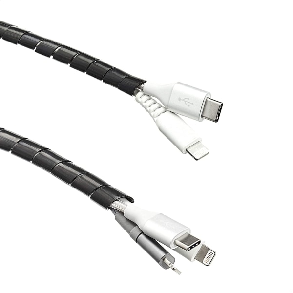 Universal Kabelstyringshylster, 2m, Sort