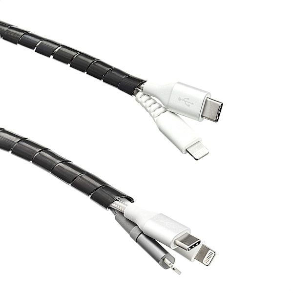 Universal kabelstyringshylster, 2m, svart