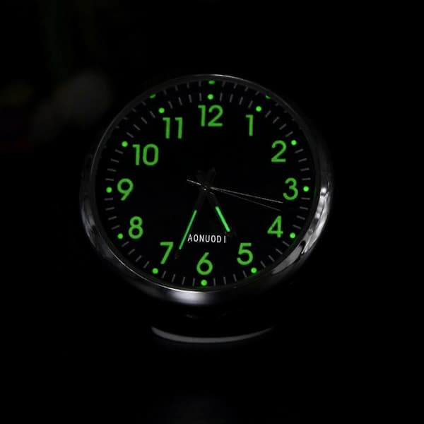Mini Bil Fluorescerende Veggklokke Lys Kvarts Klokke Universal Lommeur