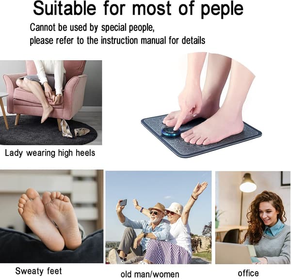 Elektriske Fodmassagere, 6 Tilstande 9 Intensitetsniveauer Massager, Po