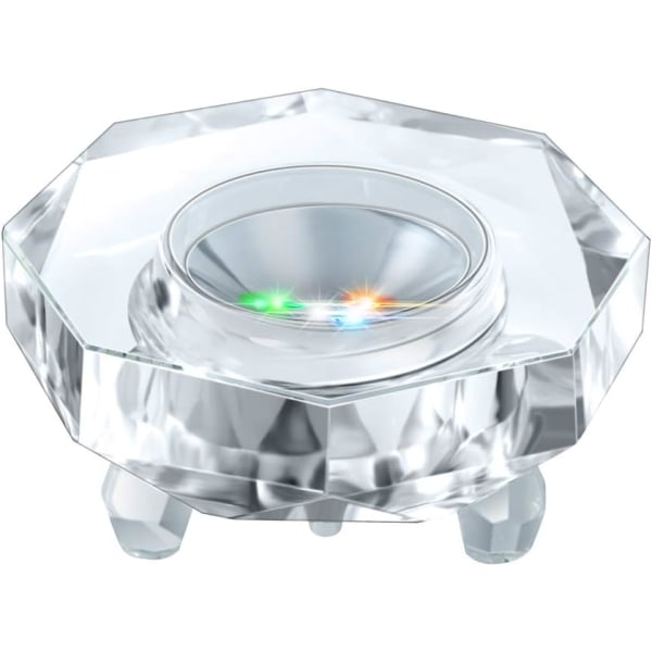 Kristall LED-ljusbas för 3D-kristallskärm upplyst Pedesta