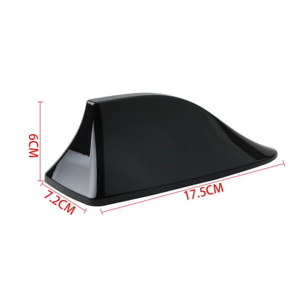 Hvid (boks) - Bil hajfinantenne tagmodificering bag spoiler