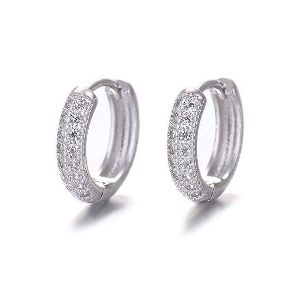 Små Högkvalitativa Högpolerade Örhängen i 925 Sterling Silver för Kvinnor