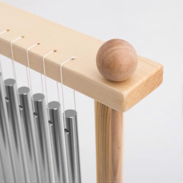 20-tons klockspel Bordsmodell Bar Klockspel Vindspel 20 Bars Instrument Slagverk Med Klubba (silver)