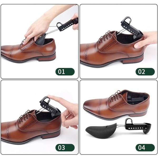 5 par skoträd, justerbar lättviktsplast för män Shoe Stret