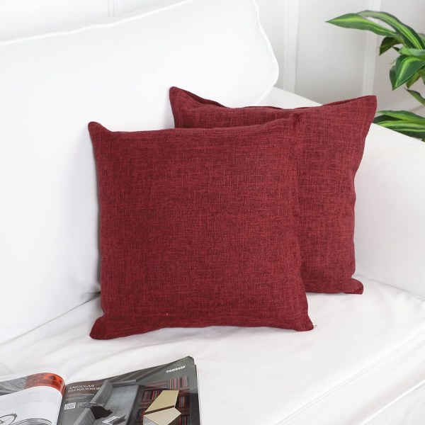 4 kpl tyynynpäällisiä 45x45cm pellavainen tyynynpäällinen 18X18 tuumaa