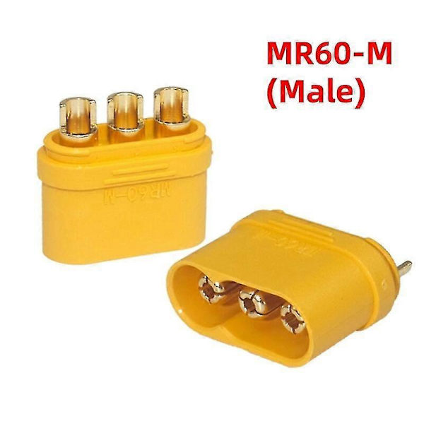 Amass MR60 Kobling Børsteløs Motor ESC Mann Hunn Dokking Terminal Leketøy Modell Tilbehør 3-Pin Te