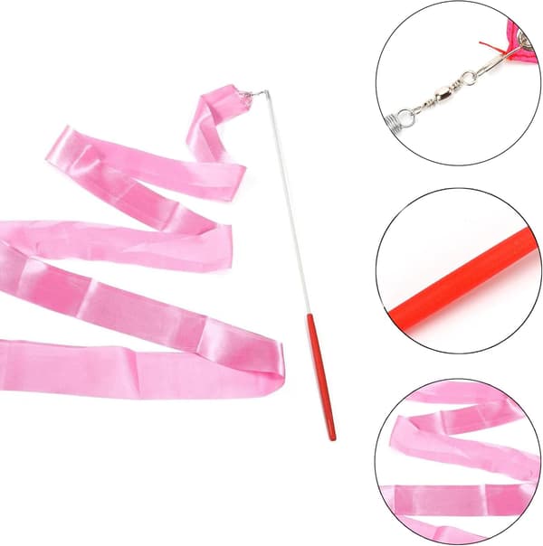 2 x 2 meter roterende dansebånd - pink, børnegymnastik