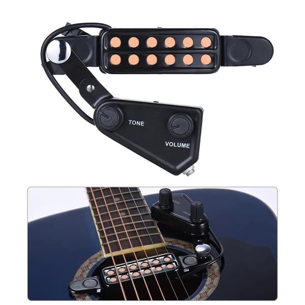 12 Hullers Guitar Pickup Justerbar Lydstyrke Guitar Pickup Guitar Instrument Tilbehør