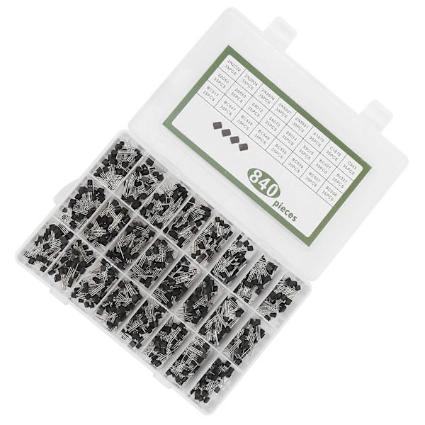 840st Strömtransistor Kit Triod Sortimentset Industriella Kontrollkomponenter TO?92