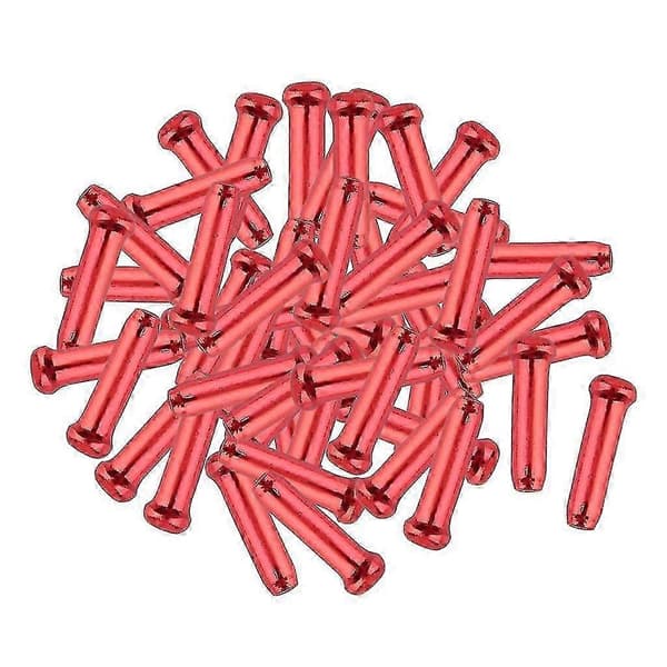 50 stk/pakke Aluminiumlegering Sykkel Inner Tips Wire End Caps Crimps Line Core
