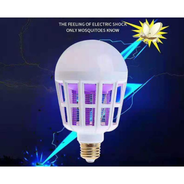 Inomhus- och utomhus 2-i-1 elektronisk UV-insektsfälla, LED-lampa