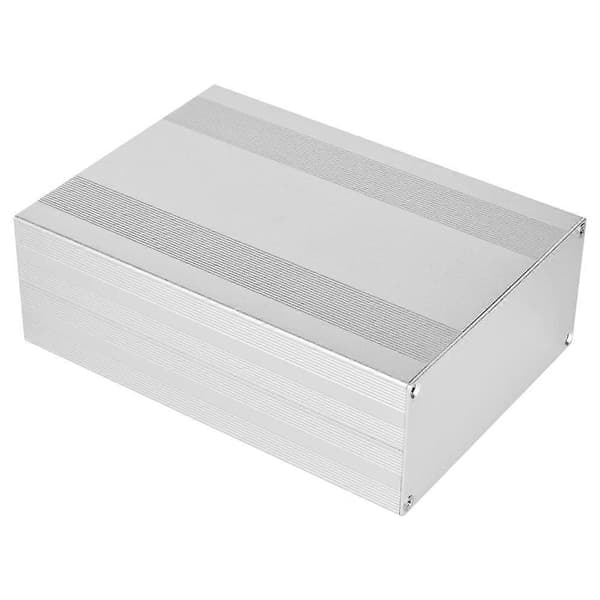 Elektroniskt projektfodral silvervit aluminiumlegering för tryckt kretskort 68x145x200mm
