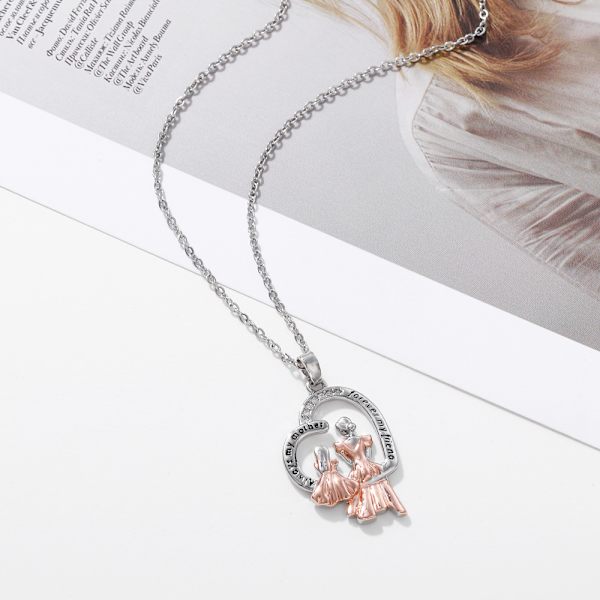Äidin lahjat Sterling Silver Mom kaulakorut Äiti ja lapsi Rakkaus Hän