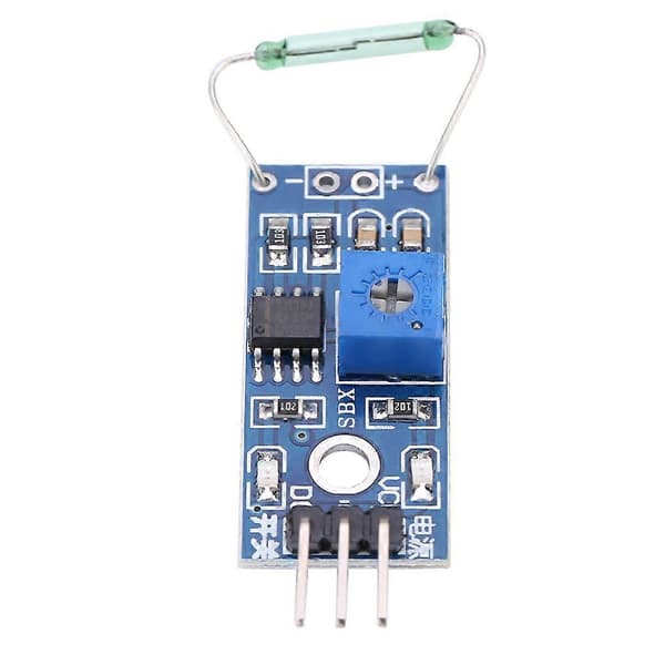 4 stk/sett Reed Sensor Magnetisk Bryter Modul Diy Kit Normalt Åpen