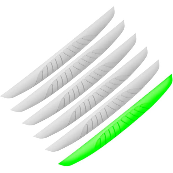 Pakke med 6 Premium Sorte PVC Dørbeskyttelsesmåtter