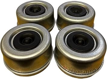 4 st Trailernavs Dammlock med Gummikåpa, 2.75\" Yttermått x 1.5\"