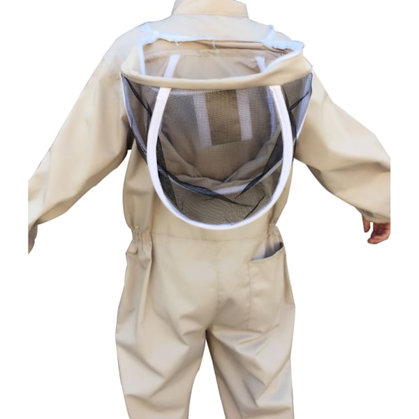 ##/Professionell biodlaroverall med fristående slöja L brun##/