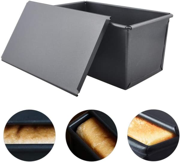 1000G Rektangulär Toastform Brödform Icke-klibbig Metallkaka Bröd Bak