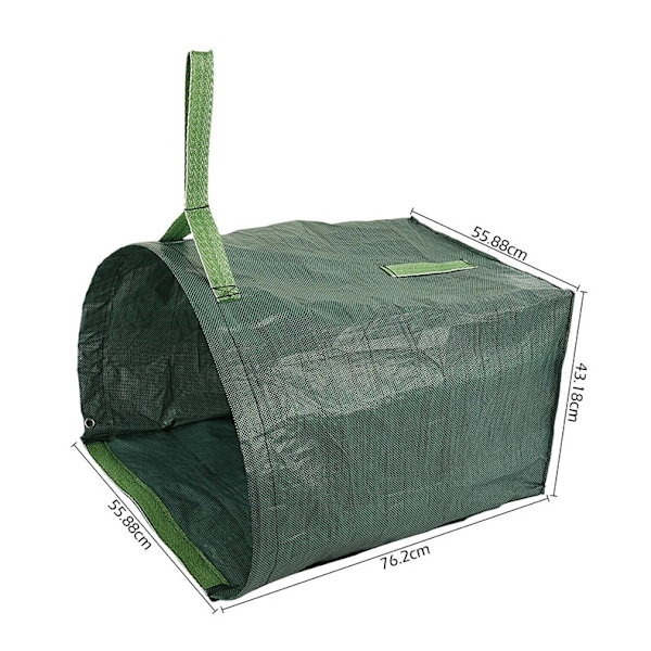 1 x 200 liters firkantet avfallspose for hageavfall