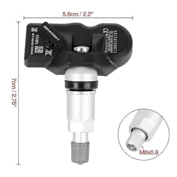 Tpms Rdc Däcktryckssensor För - 3 4 5 6 7 Serie X1 X3 X4 Z4 Mini Rolls Royce 36106798872,36106