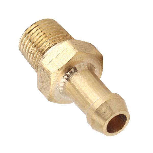 Turbolader Kompressorhus Messing Boost Nippel Slangefitting 1/8in 27 NPT Guld