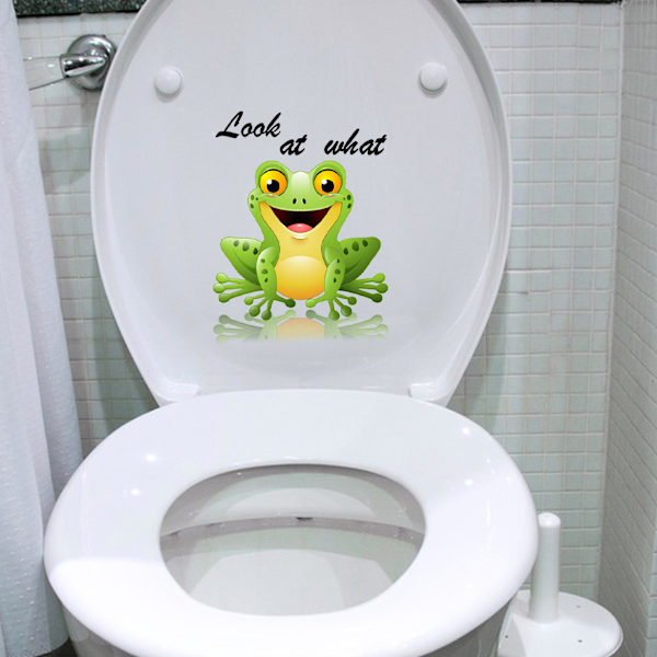 Sammakko Tarrat, Hauska Seinätarra WC:lle, Kylpyhuoneelle, Keittiölle, PVC