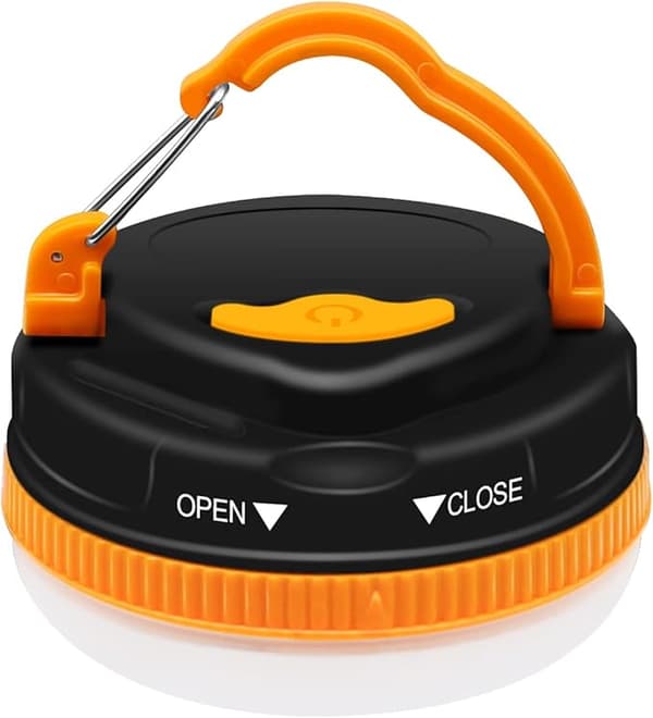 Hengende Campinglys med Magnet (Batteridrevet Modell, Batteri