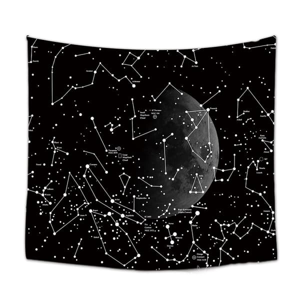 150x150cm, kosmisk måne hængende klæde boligindretning gobelin