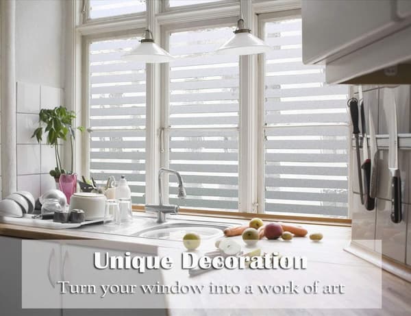 ##/Blackout Vindusfolie Vindusfolie Stripe Vindusfolie Ikke-Limt W##/