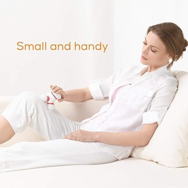 Minimassager - rød | Ergonomisk håndholdt vibrationsmassager | B
