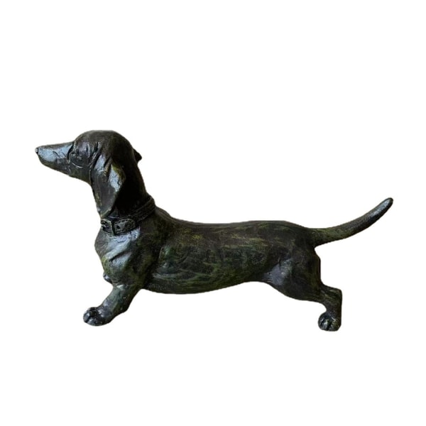 Harpiks Dachshund Ornament Dachshund Statue Ornament Hund Antik St