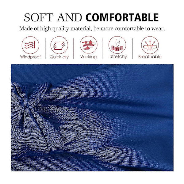 Hårband för damer, multifunktionellt hårband, multi-styl Royal Blue