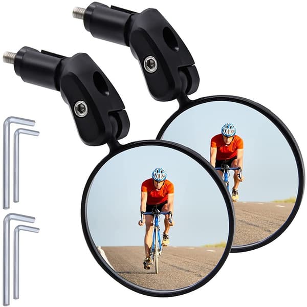 2 stycken cykelbackspeglar 360 graders roterbara justerbara