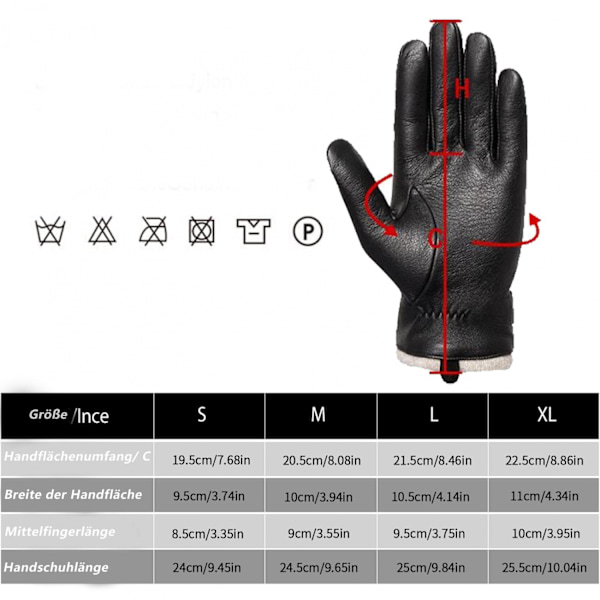 ##/L, Vinterhansker for menn, varme, fritidsbruk, vanntette##/